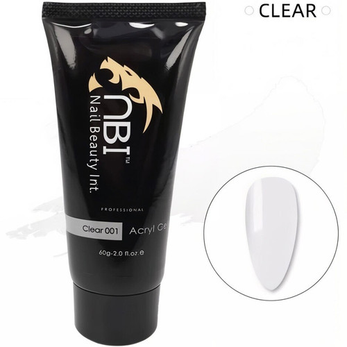 پلی ژل کاشت ناخن NBI (ان بی ای) 01 Clear (کلیر)- حجم 3۰ میل