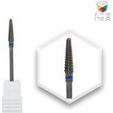 سر سوهان الماسه دورگیری کاجی (Flame Bit) - نوار آبی (سختی متوسط) بزرگ