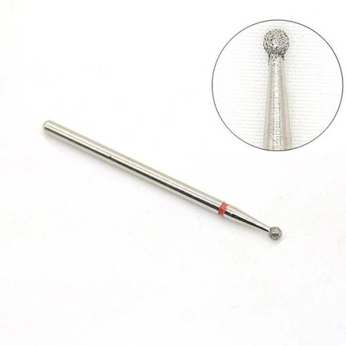 سر سوهان الماسه مدل توپی (Ball Bit) - تخصصی پاکسازی کوتیکول و اطراف ناخن