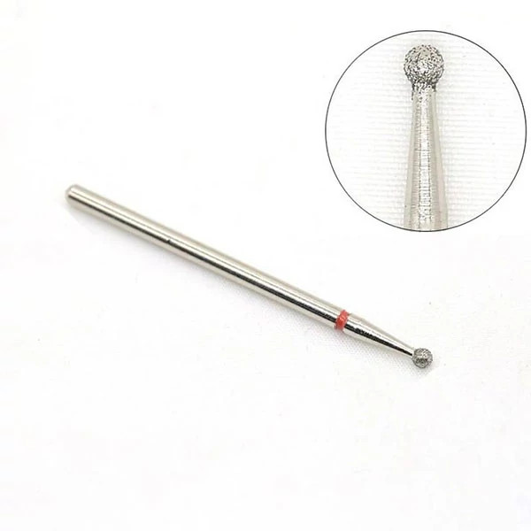 سر سوهان الماسه مدل توپی (Ball Bit) - تخصصی پاکسازی کوتیکول و اطراف ناخن