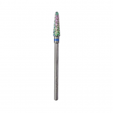سر سوهان الماسه دورگیری کاجی (Flame Bit) - نوار آبی (سختی متوسط) ریز