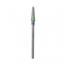 سر سوهان الماسه دورگیری کاجی (Flame Bit) - نوار آبی (سختی متوسط) ریز
